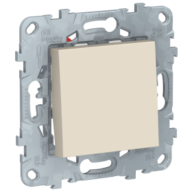 Переключатель 1 кл., перекрестный, сх. 7, 10 AX, 250 В - бежевый, Schneider Unica New