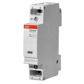 Контактор ABB ESB20-20N-06 20А АС-1, 2НО 220V AC/DC