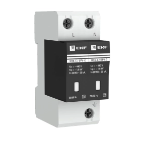 Ограничитель импульсных напряжений ОПВ-D/2P In 5кА 230В с сигн. EKF PROxima
