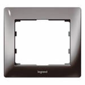 Legrand Galea Life рамка 1 пост - тёмный никель металл