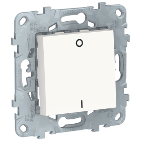 Выключатель 2 полюса, 1 кл., сх. 2, 16 AX, 250 В - белый, Schneider Unica New