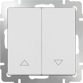 Выключатель жалюзи, WL01-01-02 - белый, Werkel