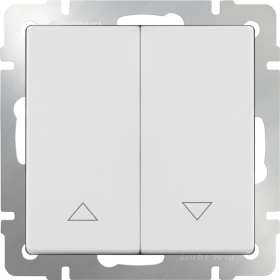 Выключатель жалюзи, WL01-01-02 - белый, Werkel