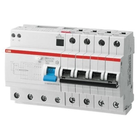 Дифавтомат 4P C63 30mA (8 модулей) ABB DS204